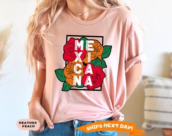 Mexicana Shirts, Mexico Shirt, Mexican Gift, Latina Gift, Cabrona Pero Cute Shirt, Latina Shirts, Feminism Tees, Rose Flower Shirts