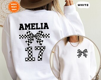 Custom Racing Sweatshirt, Motocross Hoodie, Custom Racing Hoodie, Pit Crew Sweater, Moto Mom Gift, Race Girlfriend, Matching Family Race