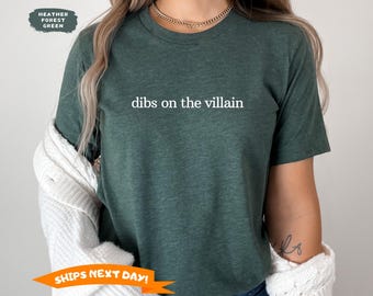 Villain Era Shirt, Dark Romance Shirt For Fantasy Readers, Book Club Shirt, With Enemies To Lovers Aesthetic Shirt