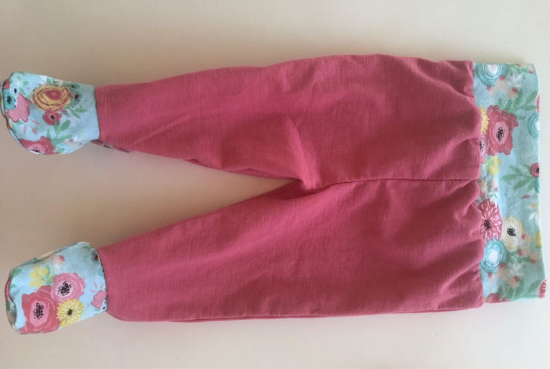 Footed Pajama Pants Sleepwear Cotton Lycra Footie Pants Set