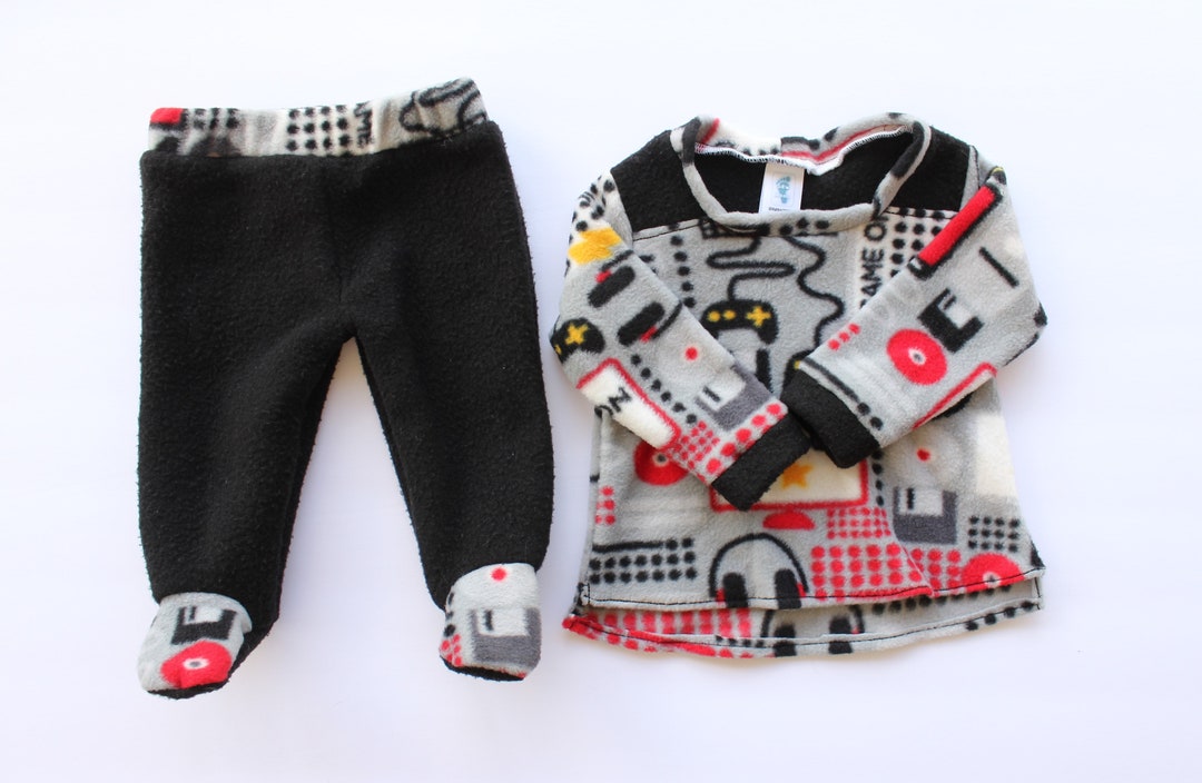 3M Baby Footed Pajama Pants With Feet READY to SHIP Fleece Etsy