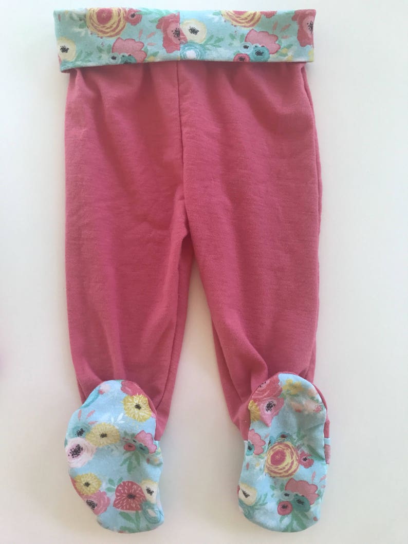 6M Footed Pajama Pants READY to SHIP Sleepwear Summer Cotton Etsy