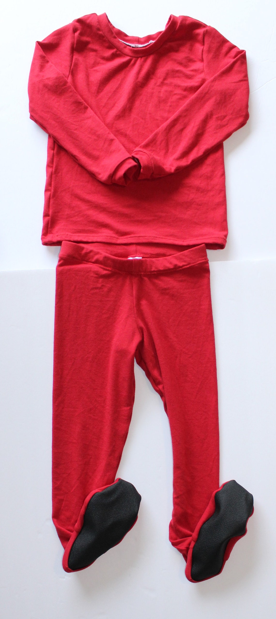 Summer Footed Pajama Set Pants with Feet Shirt Pajamas with | Etsy