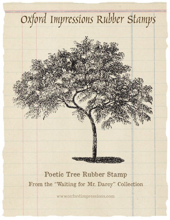 UNMOUNTED /'TREE OF LOVE/' RUBBER STAMPS