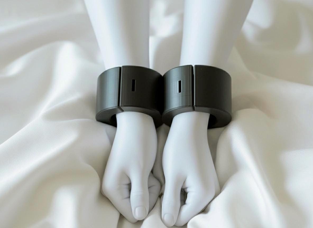 Double Cuffs – Rigid Quick-Locking BDSM Handcuffs for Bondage