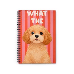 What The Cavapoo Notebook | Spirallinjerad anteckningsbok
