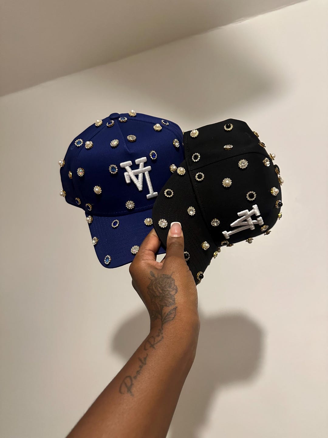 Upside Down LA Dodgers A Frame Bling Hat - Etsy