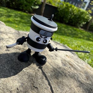 Cappuccino Assassino 3D Printed figure Brainrot Italian memes Desk Toy coffee Cup Figurine Gift for Killer Cappucchino and Meme Tiktok Fans