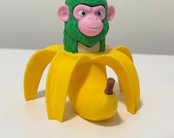 Chimpanzini Bananini Divertida figura de meme impresa en 3D