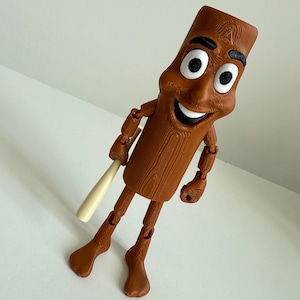 Tung Tung Sahur Meme Toy 3D Printed Bat Character from Viral TikTok Trend Funny Desk Toy or Gag Gift Custom Sahur Prop Meme Tiktok Fans