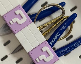 Question Block IKEA Pegboard Tool Holder Cute and Functional 3D Printed Organizer for Craft Rooms Studios and Gamer Setups