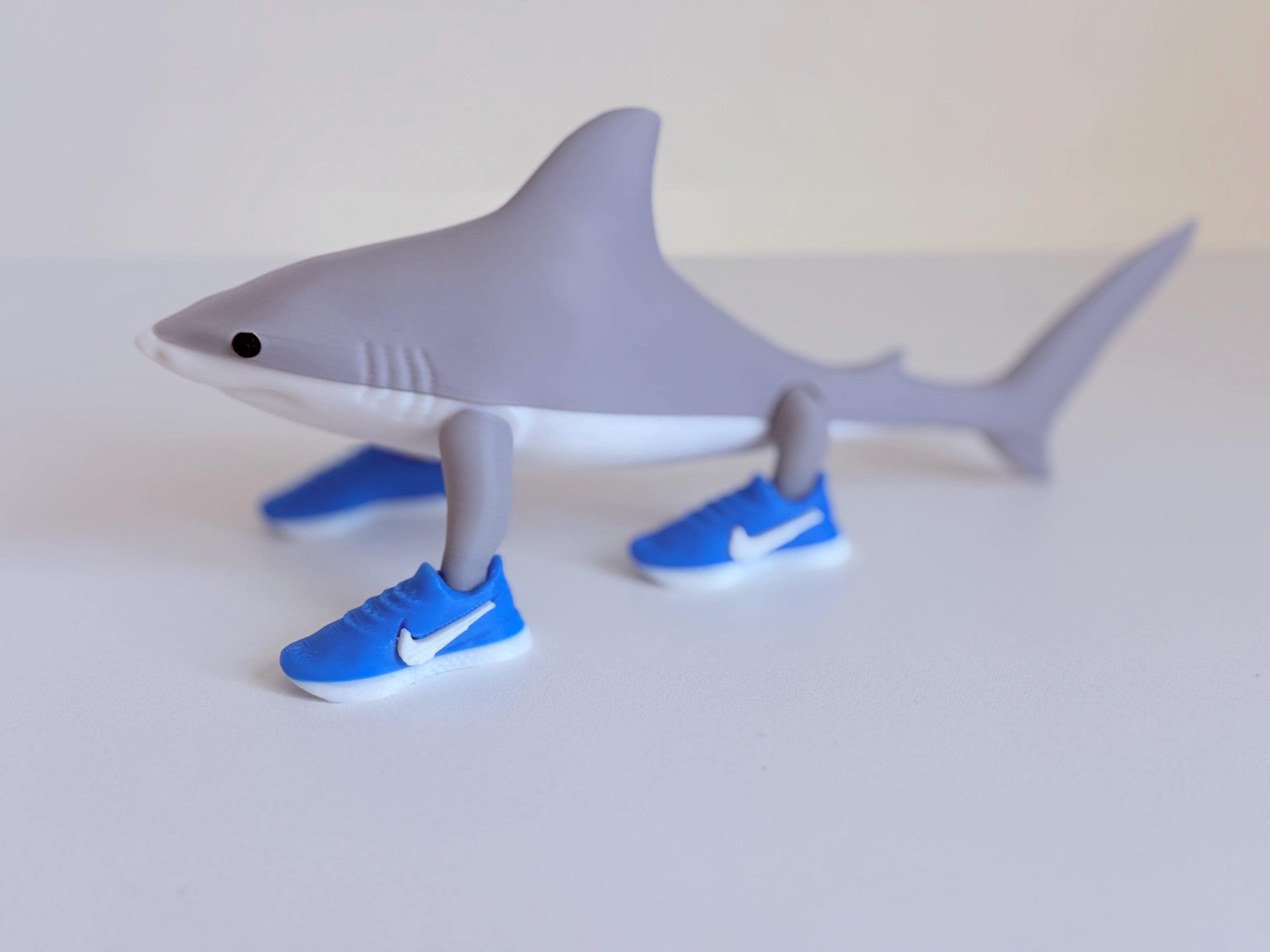 Tralalero Tralala Shark Toy 3D Printed Viral Meme Figure TikTok Trend Collectible Funny Gift for Shark and Sneaker Meme Tiktok Fans Brainrot
