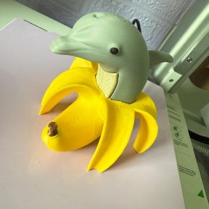 Bananita Dolfinita 3D Printed Italian Brainrot Meme Viral Figure Funny Animal Toy Viral Meme Figure TikTok Trend