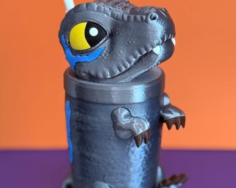 3D Printed Dinosaur Tumbler: Custom T-Rex Drinkware