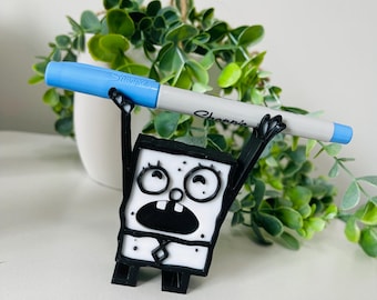 Sea Sponge magic pencil holder DoodleBob Pencil holder 3D printed pencil holder Me Hoy Minoy Funny 3D Printed Desk Organizer Hilarious gift