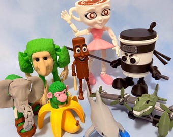 Italian brainrot meme Toys bundle 3D Printed Viral Meme Figure TikTok Trend Collectible Funny Gift for Meme Tiktok Fans Brainrot tralalero