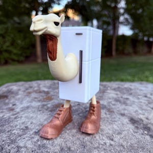 Frigo Camello Figure  3D Printed camel fridge Meme Figurine Viral TikTok Brainrot Decor Funny Desk Toy Gift Viral Meme