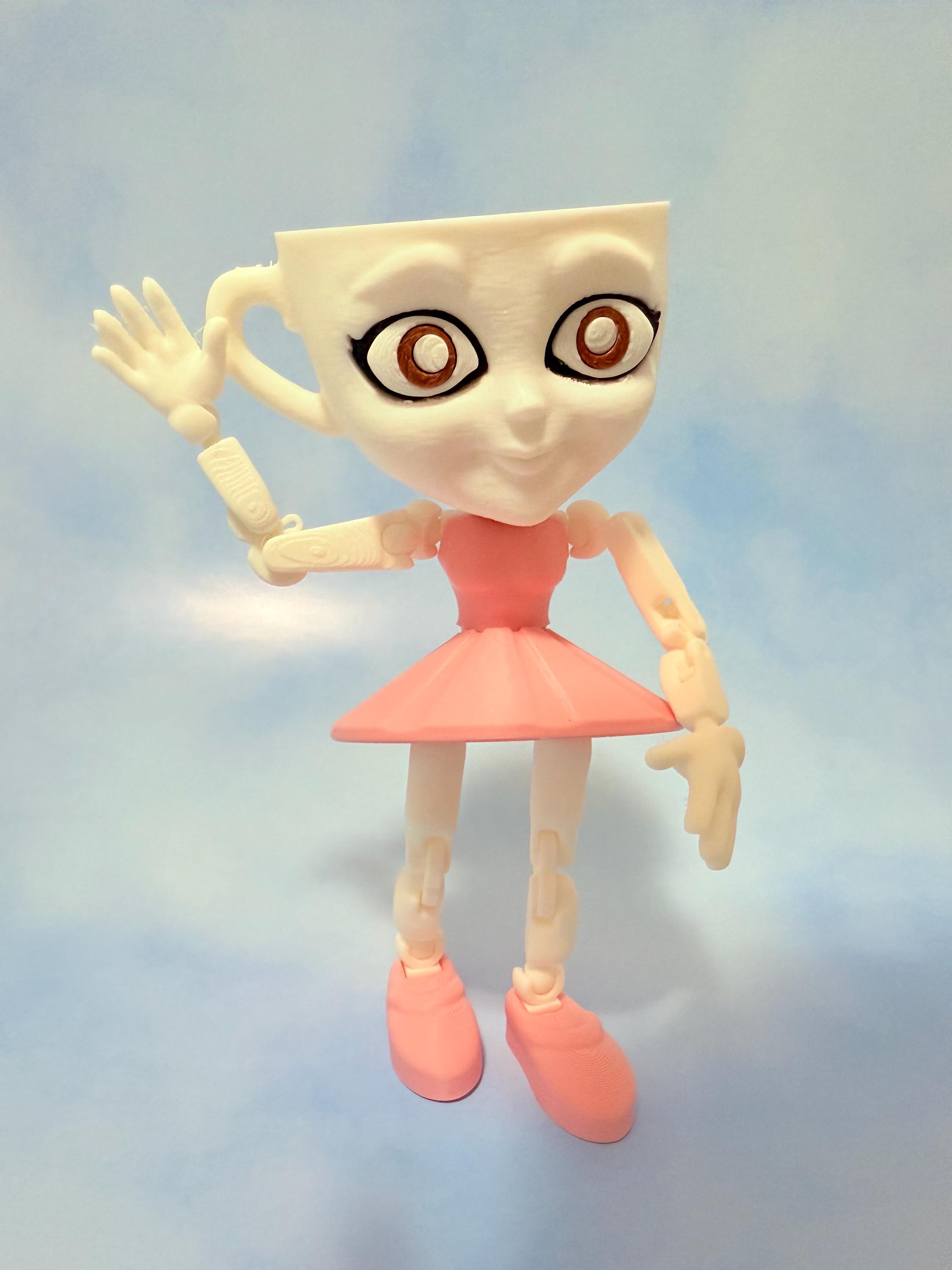 Figura Italiana Brainrot – Juguete De Capuchino Bailarina Para Coleccionistas (Decoración De Escritorio)