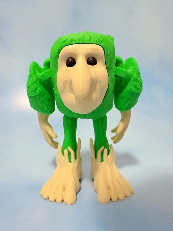 Brr Brr Patapim Forest Goblin Viral 3D Printed Meme Toy Weird TikTok Figure Gremlincore Italian Brainrot Meme Big Feettoy Gen Z Collectible