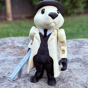 Bobrito Bandito – 3D Printed Meme Figure Brainrot Gangster Doggo Meme Figurine Viral TikTok Brainrot Decor Funny Desk Toy Gift Viral GAG
