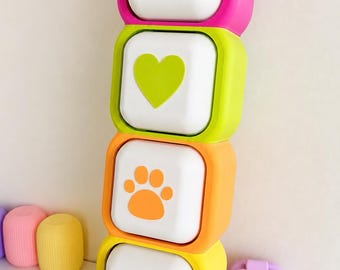 Giant Fidget Clicker, Personalized Sensory Clicker Toy, ADHD Fidget, Custom Sensory Room Decor, Autism Calm Corner Gift Dopamine Decor