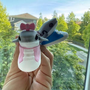 Mini llavero Tralalero Tralala I Piccoli Brainrot Figuras Juguete Impreso en 3D Meme Viral Figura TikTok Tendencia Coleccionable Regalo Divertido Tiburón