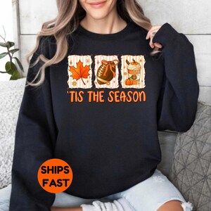 Comfort Colors Football Season Shirt: Vintage-Washed Cotton Fall sweatshirt