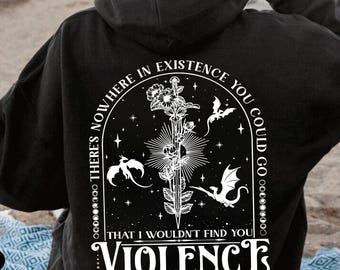 There's Nowhere In Existence Hoodie,Basgiath Fourth Wing Sweatshirt,Dragon Rider Sweater,Book Lover Gift,Bookworm Sweatshirt,Bookish Sweater