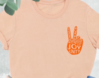 Unity Day Shirt, Peace Hand Sign Shirt, Anti Bullying Shirt, Bullying Awareness Shirt, Stop Bullying Shirt, Human Rights Tee, Kindness Gift