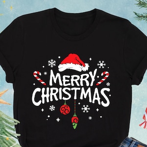Merry Christmas Shirt, Santa Hat Christmas Shirt, Christmas Candy Cane Shirt, Family Christmas Shirt, Cute Holiday Gifts, Christmas Vibes