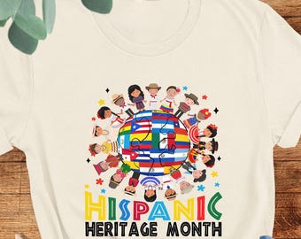 Hispanic Heritage Month Shirt, Hispanic Flags, National Hispanic Heritage Month, Hispanic Heritage Shirt, Mexican Shirt, Latina Women Shirt