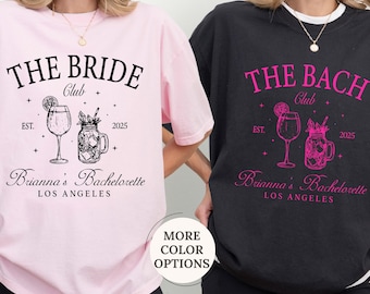 Comfort Colors® The Bach Club Bachelorette Shirts, Custom Bachelorette Shirt, Luxury Bachelorette Party, Bach Social Club, Beach Bach Shirts