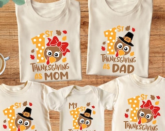 My First Thanksgiving Family Shirts, Thanksgiving Birthday Shirt, My 1st Thanksgiving, Family Matching Shirts, Birthday Thanksgiving Shirt