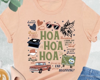 Hoa Hoa Hoa Shirt, Vampire Romance Fan Shirt, Wolves Shirt,  Forks Washington Shirt, Bookish Shirt, Cozy Season Shirt, Vampire Lover Gift