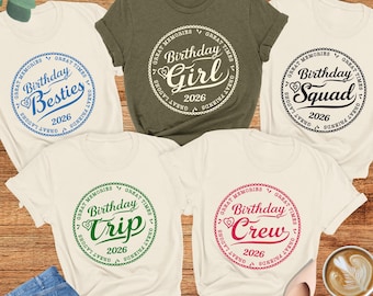 Birthday Group Shirts, Birthday Crew TShirt, Birthday Team Gift, Birthday Squad Tee, Birthday Party, Birthday Girl Shirt, Matching Bday Tees
