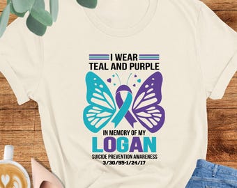 Custom Suicide Memorial Shirt, Suicide Prevention Awareness Shirt, Suicide Prevention Week Shirt, Purple Teal Ribbon Shirt, You Matter Tee