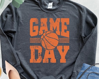 Basketball Game Day Sweatshirt, Basketball Player Sweatshirt, Basketball Tournament Sweater, Basketball Lover Gifts, Basketball Mom Hoodie