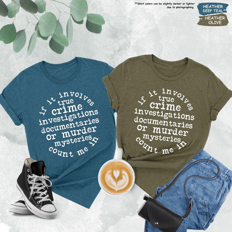 a couple of shirts that are next to a cup of coffee