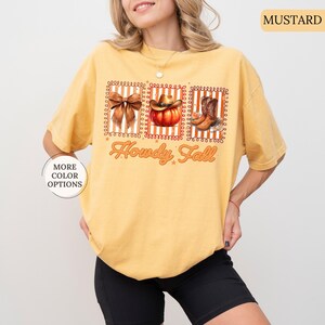 Comfort Colors® Retro Western Fall Shirt, Howdy Fall Shirt, Howdy Pumpkin Shirt, Fall Cowboy Boots Shirt, Coquette Fall Shirt, Autumn Tee bild 8