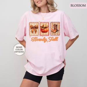 Comfort Colors® Retro Western Fall Shirt, Howdy Fall Shirt, Howdy Pumpkin Shirt, Fall Cowboy Boots Shirt, Coquette Fall Shirt, Autumn Tee bild 9
