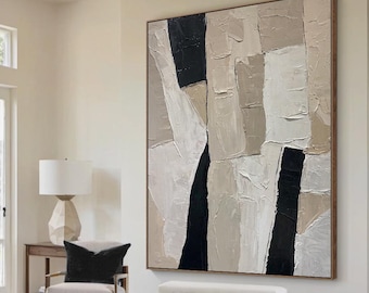 Beige Wabi Sabi Wall Art  Beige Brown Abstract Painting  Neutral Wall Decor  Beige Minimalist Painting  Beige Textured Wall Art