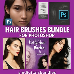 Hair Brush Bundle for Photoshop – Digital Download