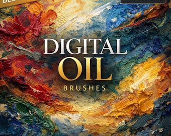 Set de 290 pinceles para óleo Procreate: Pinceles de pintura digital (Descarga digital)