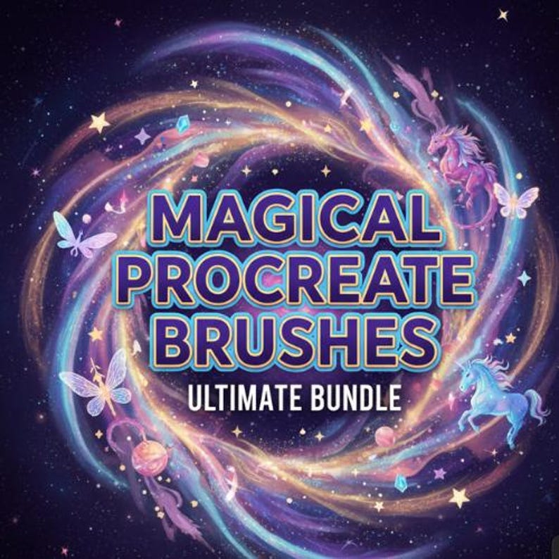 Magical Procreate Brushes | Sparkle, Glow, and Light Effects (digital ...