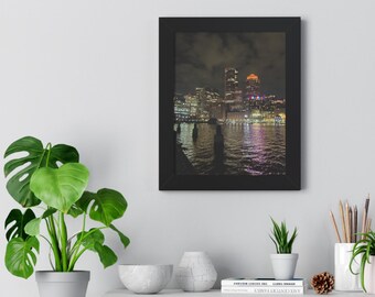 Boston Hafen Stadtbild Fotografie Druck: Küsten Wandkunst