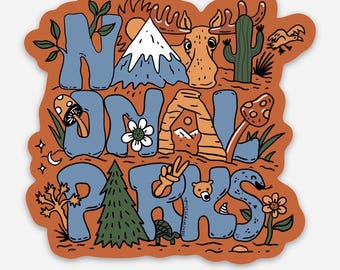 Nationalpark-Aufkleber Wetterfester Vinyl-Aufkleber