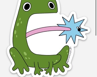 Frosch-Aufkleber Wetterfester Vinyl Aufkleber