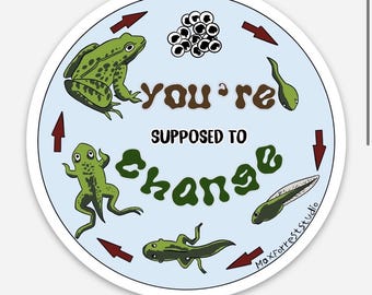 You're Supbund, um Frosch Lebensstil Aufkleber Wetterfest Vinyl Aufkleber zu ändern