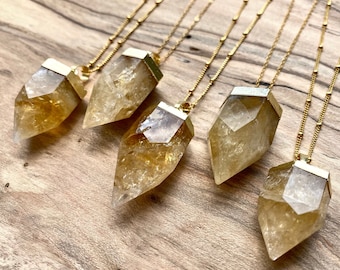 Gemstone Necklace Carved Melons Necklace Very High Quality Citrine Necklace Birthday Anniversary Gift for her Natural Citrine Necklace
