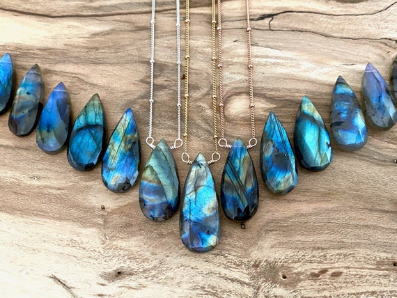 Delaney Labradorite Necklace – Mystic Visions Jewelry